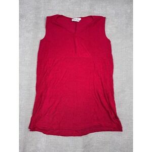 Carolyn Strauss Collection Tank Top Womens S Red Stretch Sleeveless Thick Strap